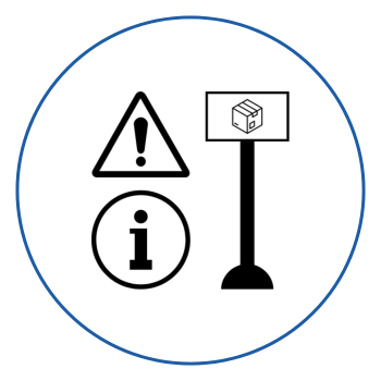Lagerungsbeschilderung