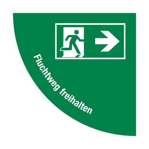 Bodenaufkleber Durchgang