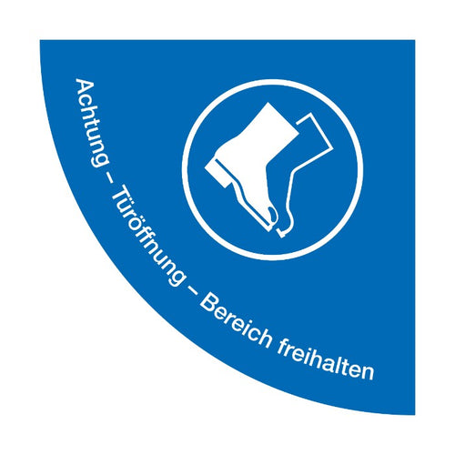 Bodenaufkleber Durchgang