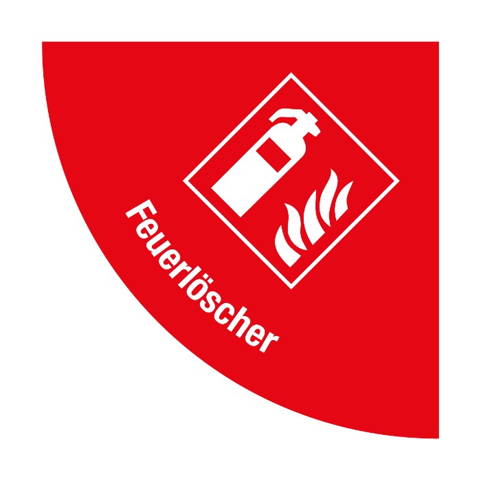 Bodenaufkleber Durchgang